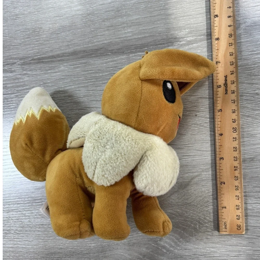 Pokemon Eevee Plush 10 Inch Stuffed Animal Toy 2024 Nintendo Game Freak Brown
